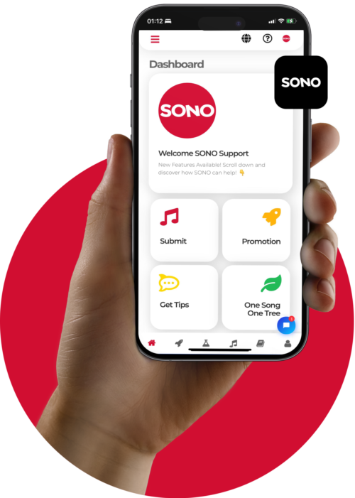 SONO Music - SONO for Artists App - Music Distribution and promotion